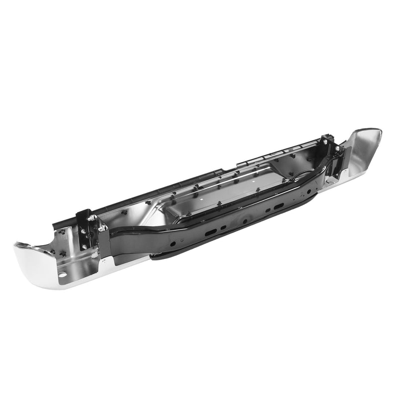 Chrome Rear Step Bumper Assembly with Sensor Hole for Nissan Frontier 2005-2021