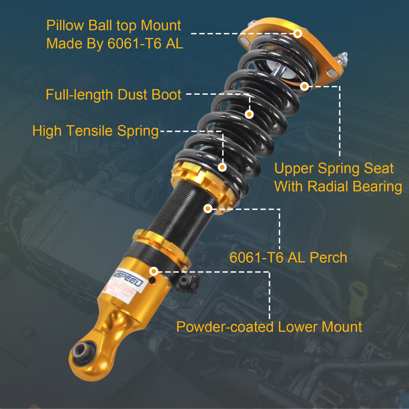Coilovers Coil Spring Strut for Mazda Miata MX-5 NA NB 1990-2005 Shock