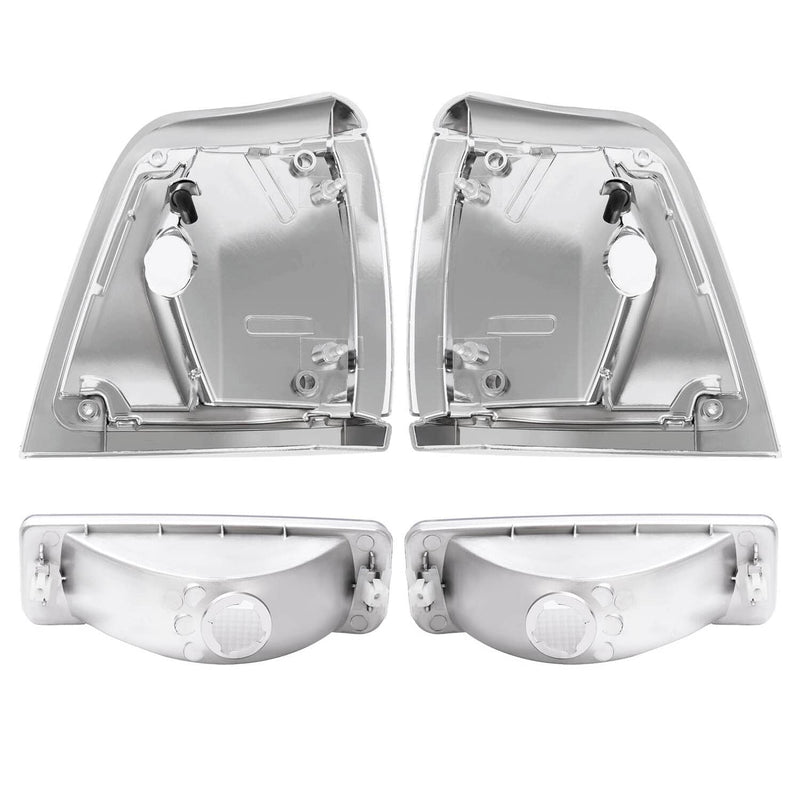 DURAFORCE Clear Corner Lights Bumper Signal Lights for Toyota Pickup 1992-1995 2WD