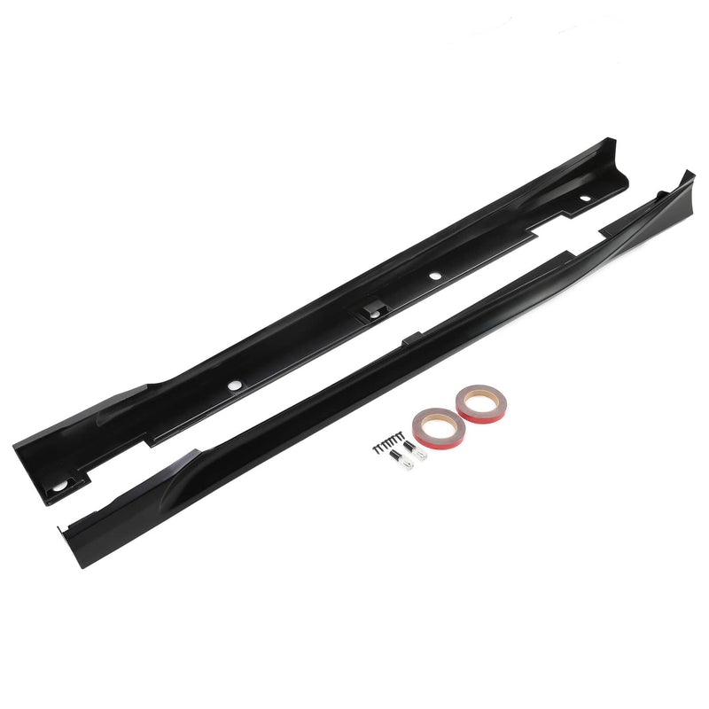 DURAFORCE Black Add-On Side Skirt Extensions for Honda Accord 2018-2022 JDM 4DR