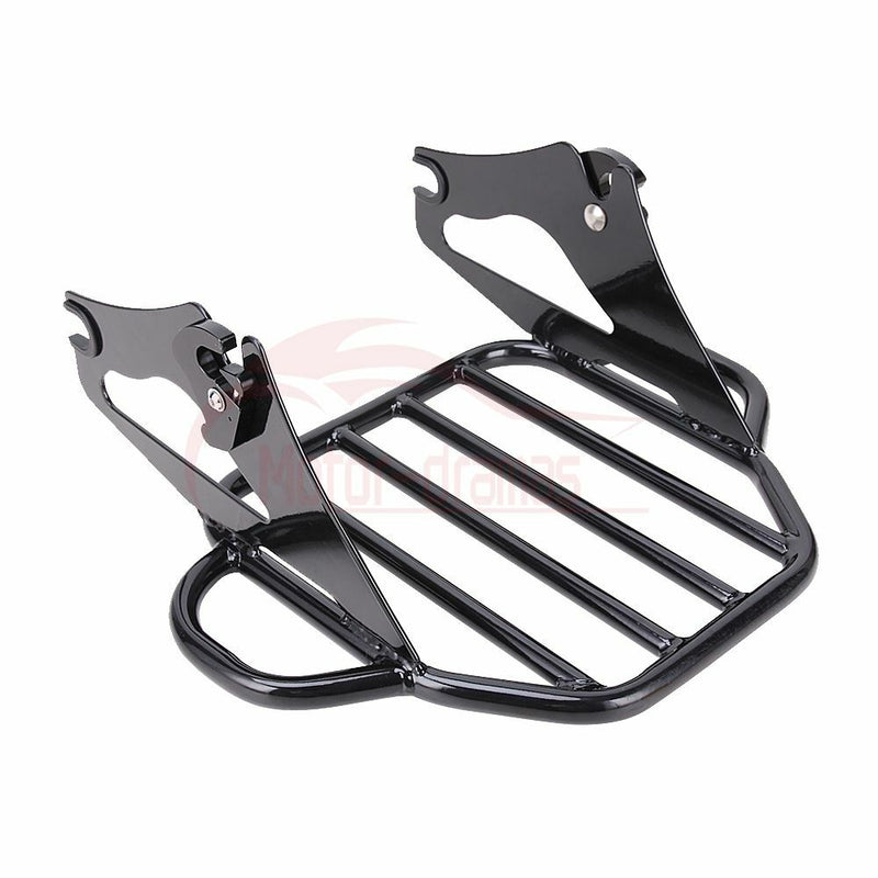 Backrest Sissy Bar Luggage Rack for Harley Touring Models 2009-2024 Black