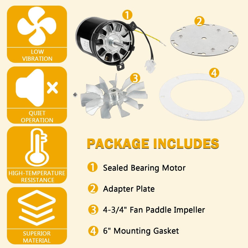 12056010 Pellet Stove Combustion Exhaust Blower Motor for Whitfield Advantage