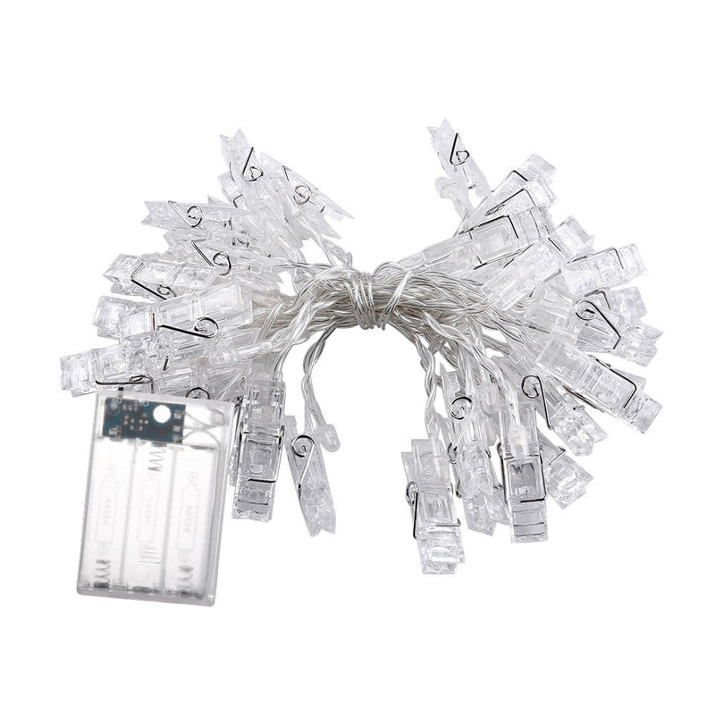 10 LED Card Photo Clip String Fairy Lights Battery Christmas Party Wedding