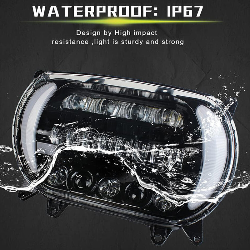 Plug&Play LED Headlight DRL High Low Beam for Harley Road Glide 2015-2024