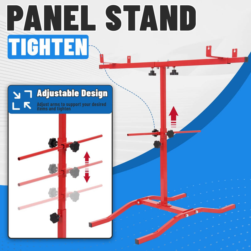 DURAFORCE Adjustable T-Bar Spray Painting Stand for Bumpers Fenders Auto Body Repair Tool