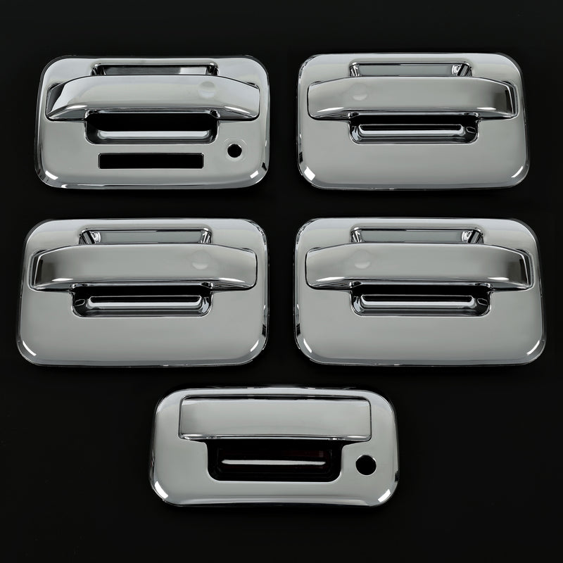 Chrome Door Handle Tailgate Covers With Keypad for Ford F150 2004-2014 4 Door