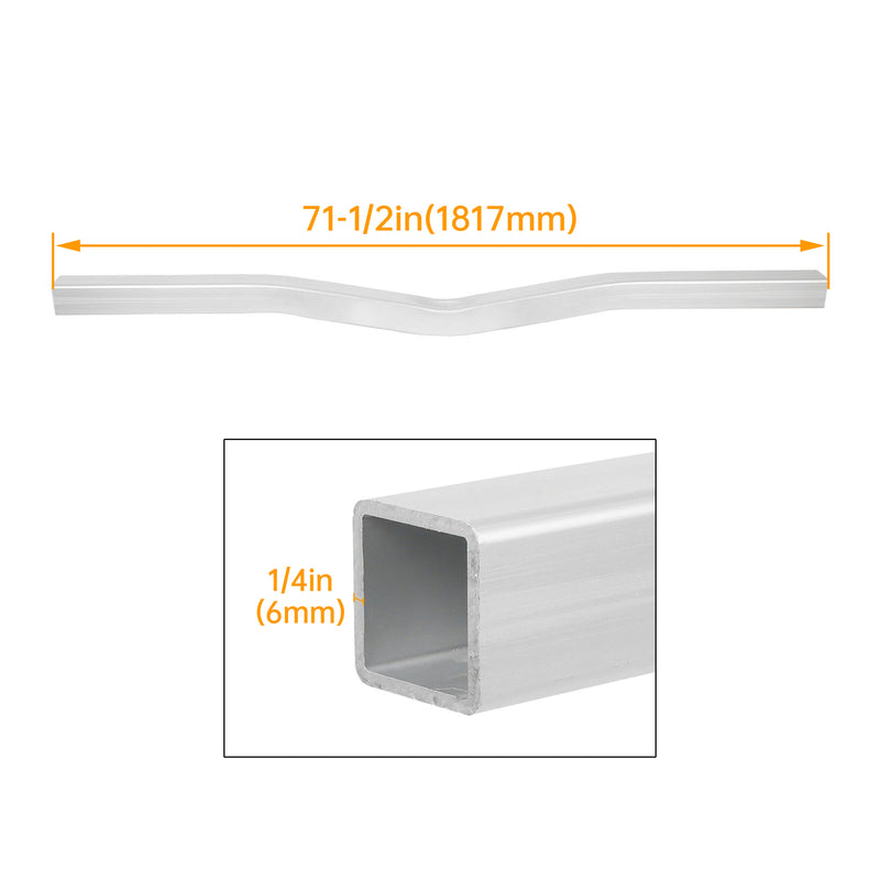 Boat Trailer 3x3x71.5 Square Tube Crossmember 1/4 Thick V-Bend
