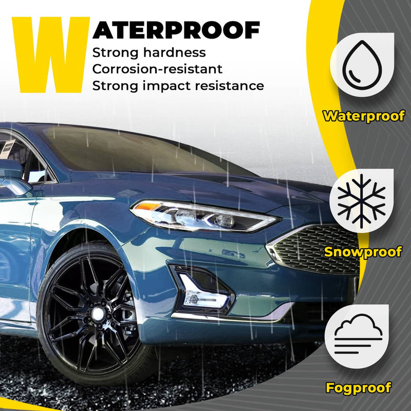 DURAFORCE #KS7Z15200B LED Fog Lights Clear Driver Passenger Side for Ford Fusion 2019-2020