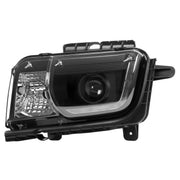 DURAFORCE LED Tube Projector Headlights Headlamp Black for Chevrolet Camaro 2010-2013 Pair