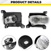 DURAFORCE Fog Light Assembly Passenger Clear Lens with Bulb for Toyota Tundra 2000-2006