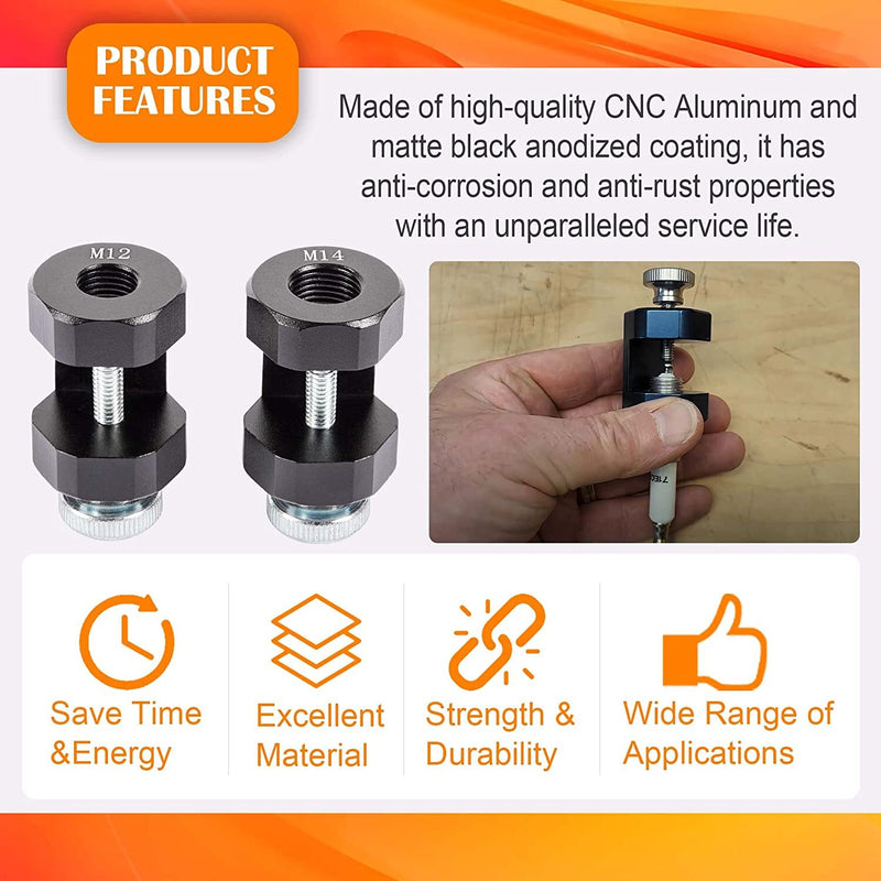 12mm &14mm Engine Spark Plug Caliper Universal Precision Car Gap Tool