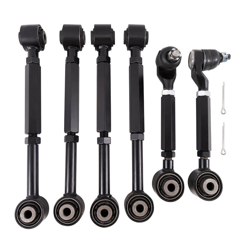 6pc Rear Upper Lower Control Toe Camber Arms for 2003-2007 Honda Accord