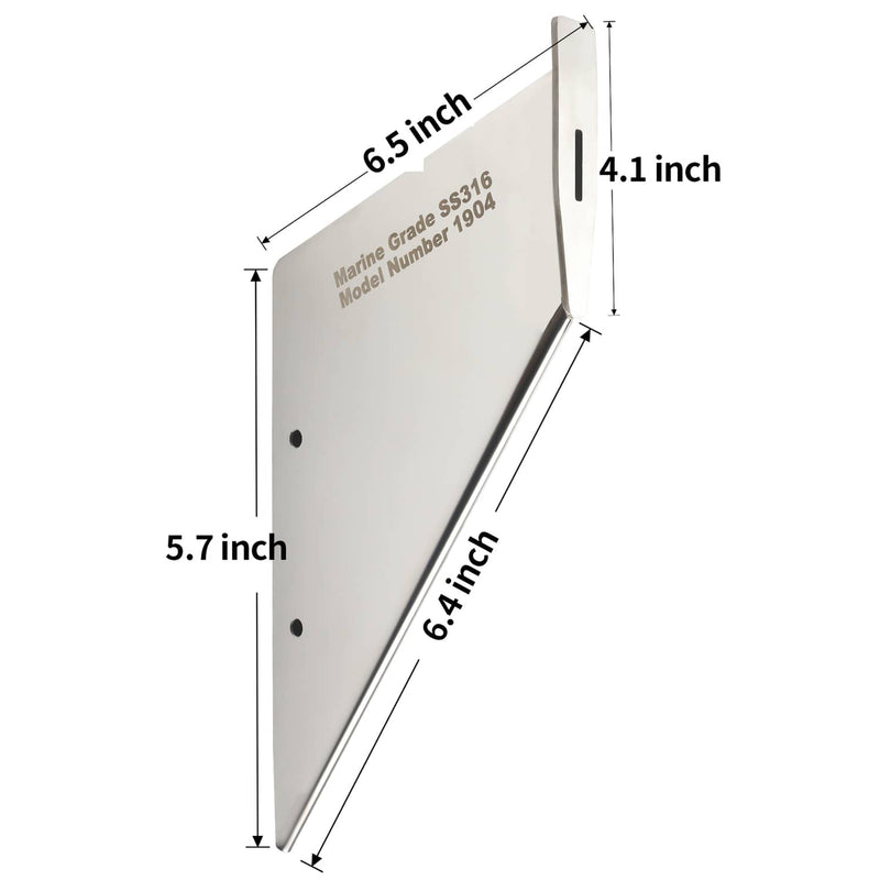 DURAFORCE 27061 Skeg Guard Stainless Steel Protector for Mercury 4 Or 2 Stroke