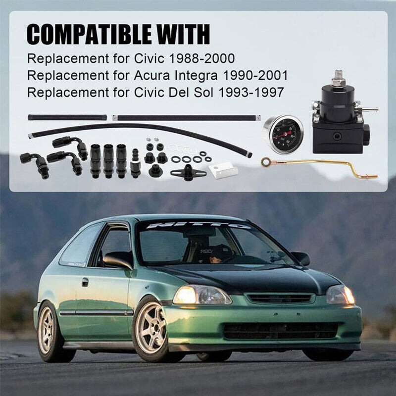 K20 K24 Tucked Fuel Line System Kit for K-Series K-Swaps DC2 EG EK Integra Civic