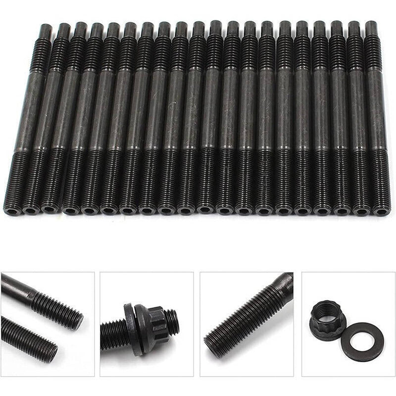 Black Cylinder Head Stud Kit for Chevy LS1 LQ9 LS6 4.8L 5.3L 6.0L 97-03
