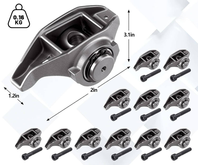 Rocker Arms with Upgraded Trunion Kit Installed for LS1 LS2 LS6 4.8 5.3 5.7 6.0