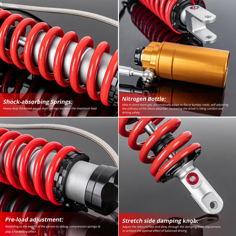 Rear Air Shocks Absorbers Stage 3 for Honda TRX400EX TRX450R TRX450ER All Years