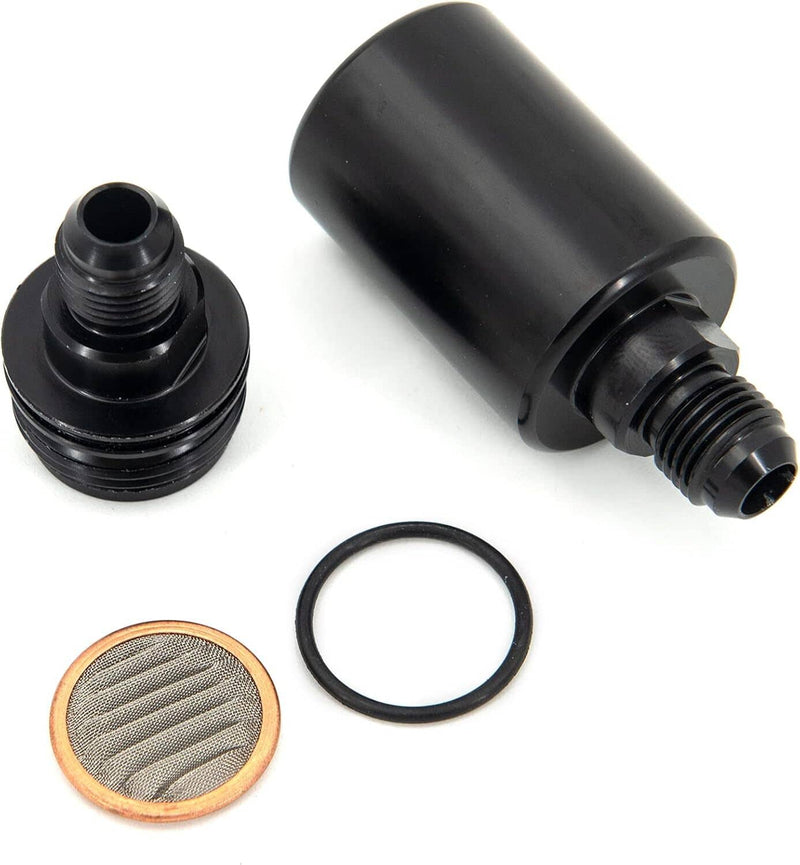 Universal -6AN Inline Fuel Filter High Flow 100 Micron Cleanable AN6 6AN