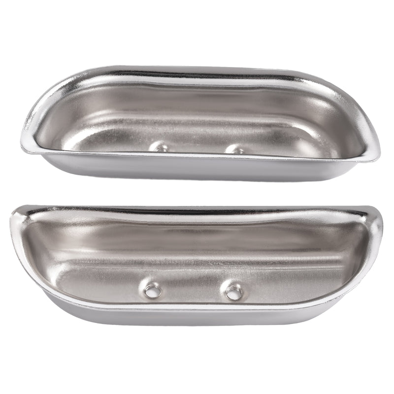 Door Panel Arm Rest Cups Steel Chrome for Ford F-100 F-150 F-350 1973-1979