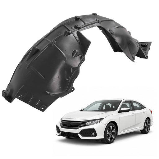 DURAFORCE Front Driver Side Fender Liner Splash Shield for 2016 2017 2018 for Honda Civic
