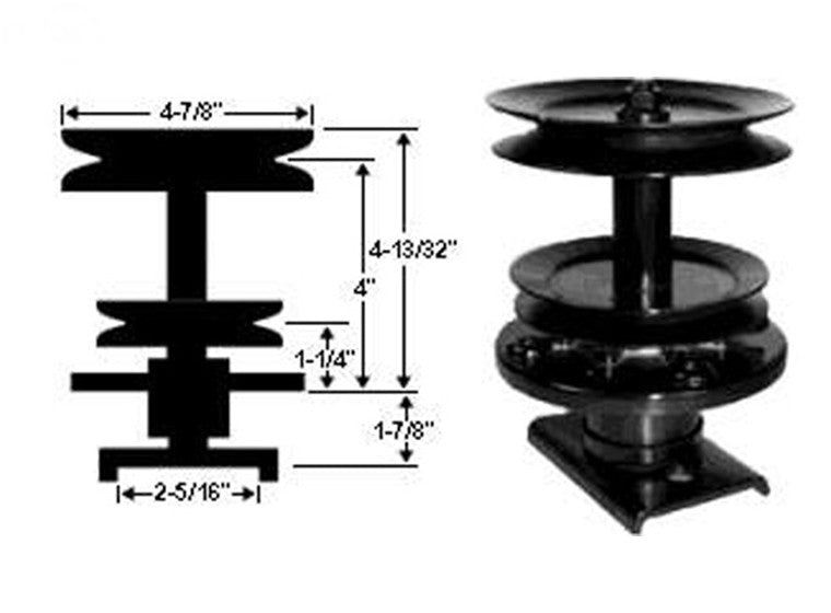 121704X Spindle Assembly for AYP Husqvarna 532121704 532121705