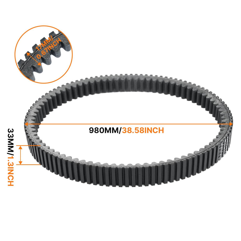 422280364 422280367 Clutch Drive Belt for Can-Am Maverick 1000R DPS Turbo