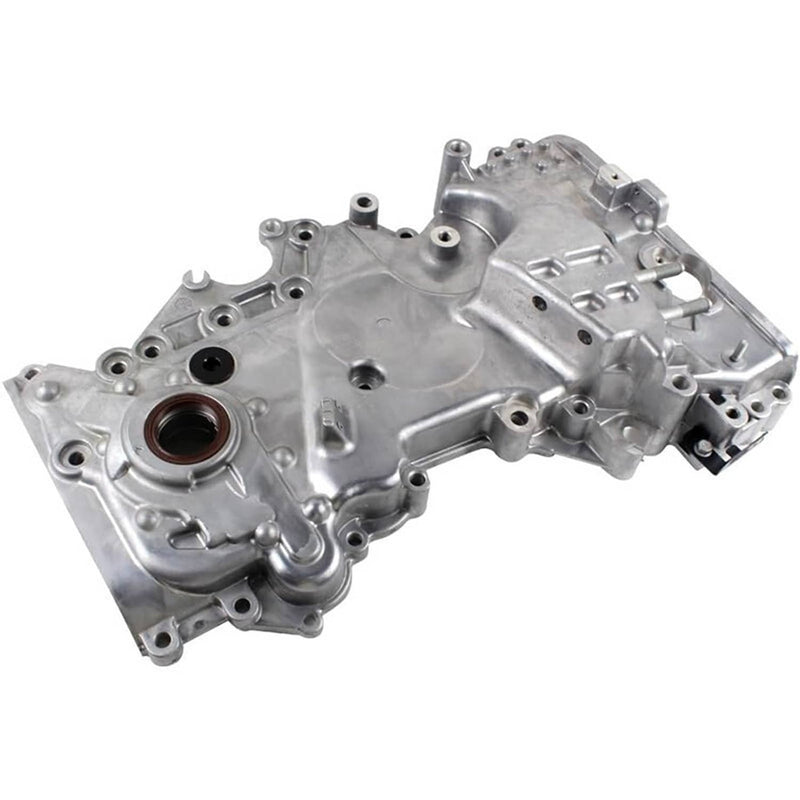 Silver Engine Oil Pump Timing Chain Cover for 2017-2020 Hyundai Elantra 2.0L
