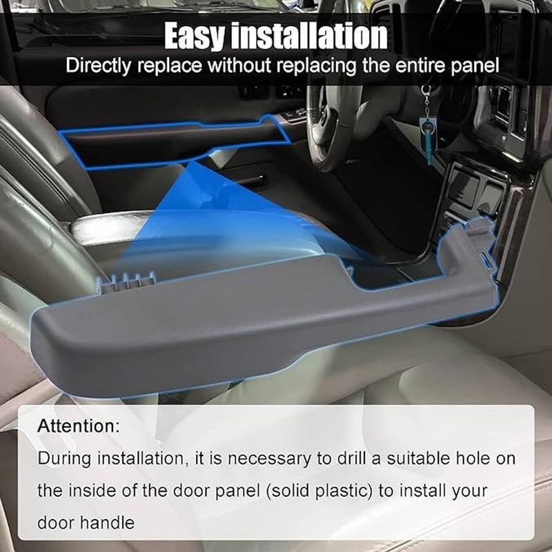 Gray Left Front Door Armrest for Chevrolet Silverado GMC Yukon 99-06