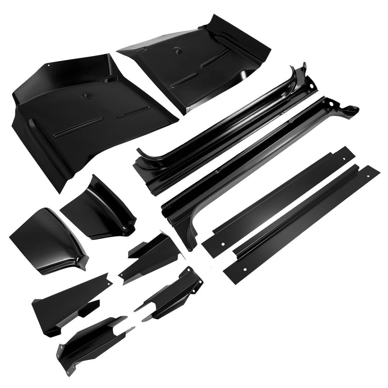 DURAFORCE Rocker Panel Cab Corner Support Mount Floor Pan for Chevy for GMC C/K K10 12PC