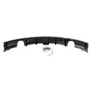 DURAFORCE Rear Bumper Lip Diffuser LED Light for BMW F30 F31 M Sport 2012-18 Carbon Style