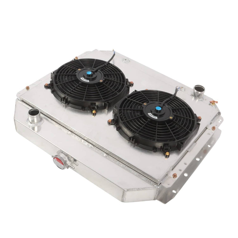 4 Row Radiator Shroud Fan for Ford F100 F150 F250 F350 Bronco Pickup 1966-1979