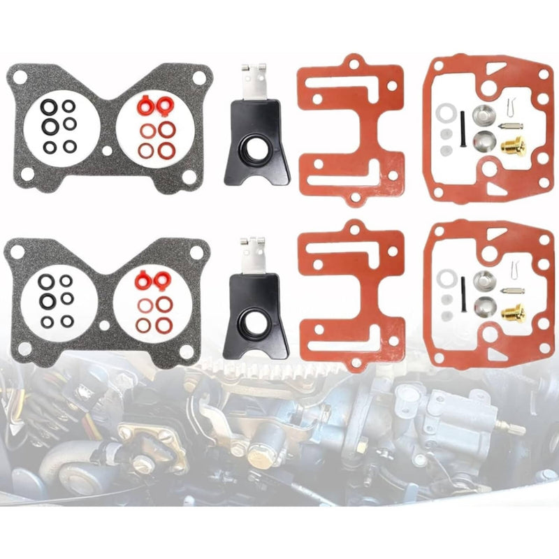 DURAFORCE 439076 398526 Carburetor Repair Kit for OMC BRP Johnson Evinrude 2Pcs
