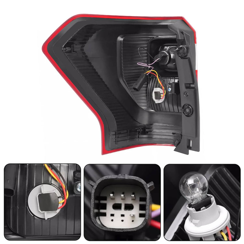 DURAFORCE Tail Light Brake Lamp Right Side for Ford 2018-2021 Expedition XL XLT Halogen