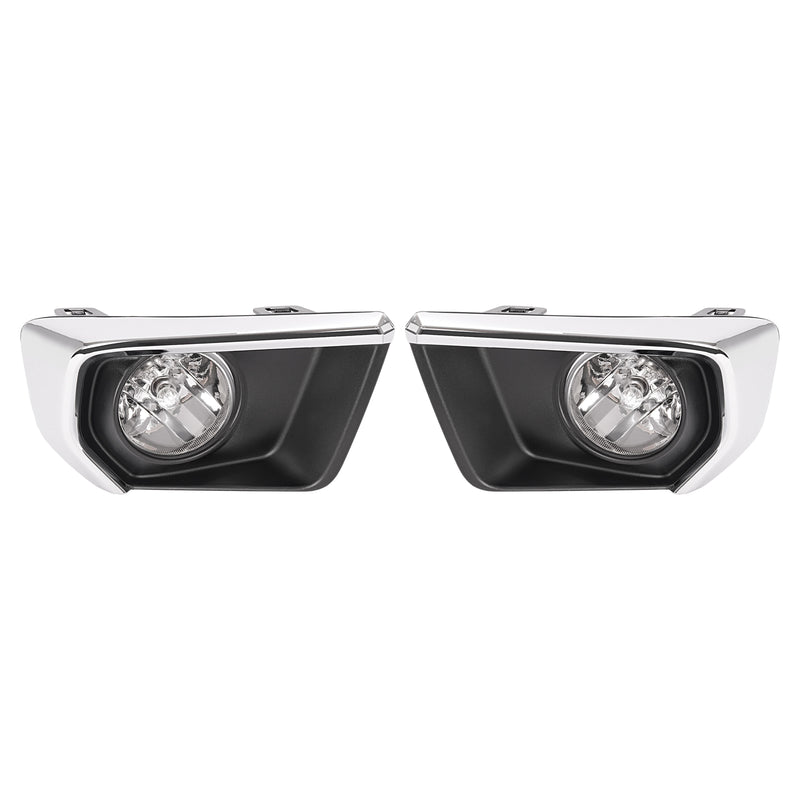 Clear Fog Lights with Chrome Bezel Wires Switch for Chevrolet Colorado 2021-2022