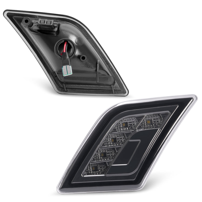 LED Smoke Side Marker Corner Lights for Mercedes-Benz C300 C350 C63 AMG 08-11