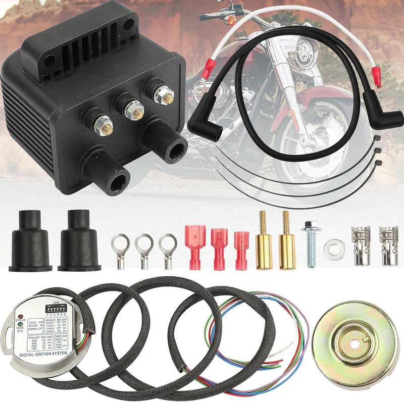 Single Fire Programmable Ignition Kit for Harley-Davidson Big Twin Evo