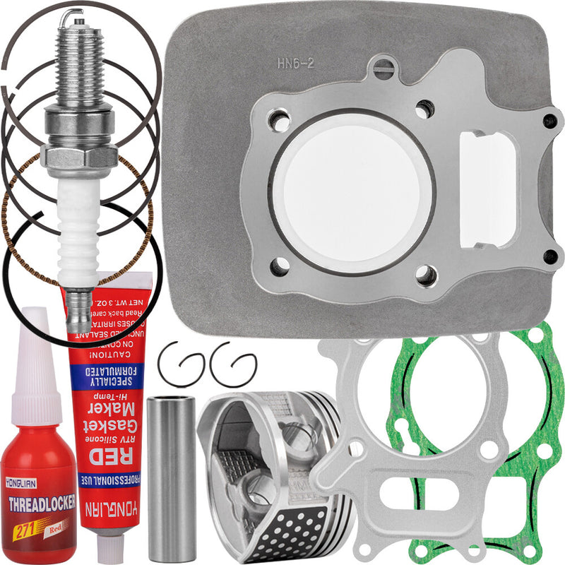 72mm Cylinder Jug Piston Top End Kit for Honda TRX250X 2009-20 TRX250EX 2001-08