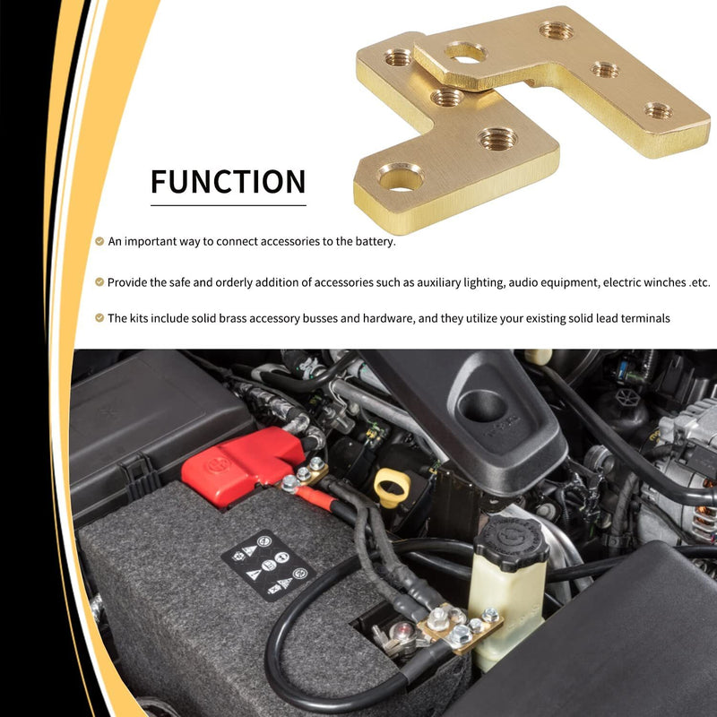 Extreme Duty Battery Terminals for Jeep 2018-2022 Wrangler JL Gladiator JT