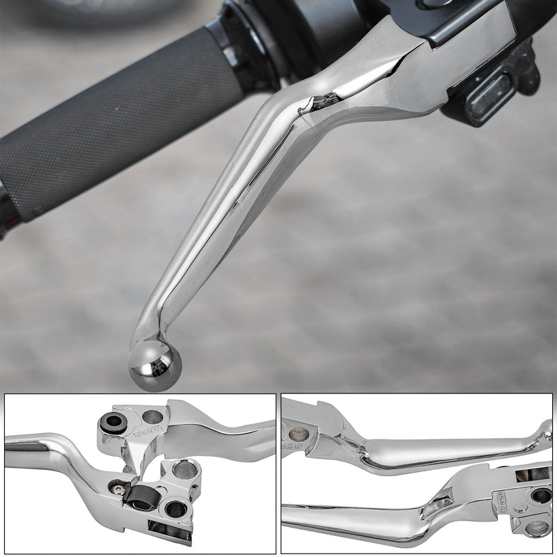 Chrome Wide Hand Levers for Harley Sportster Softail Dyna Street Glide Road King