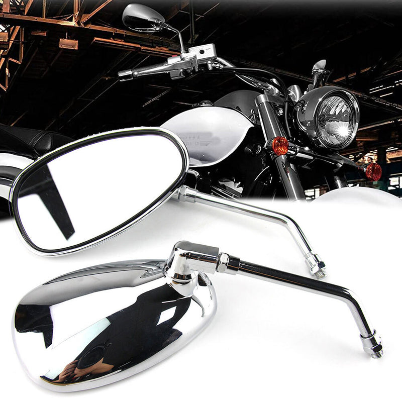 Universal 10mm Motorcycle Rearview Side Mirrors for Suzuki Boulevard Pair