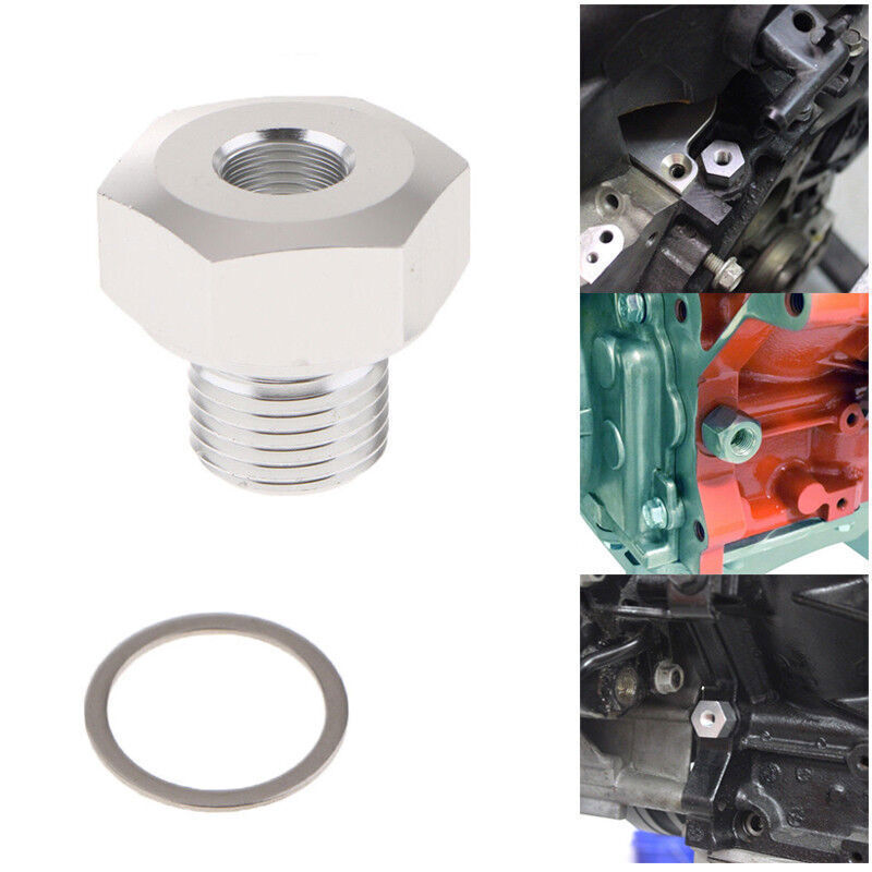 Oil Pressure Sensor Adapter M16x1.5 to 1/8 NPT for GM LS Engine Swap Male Female