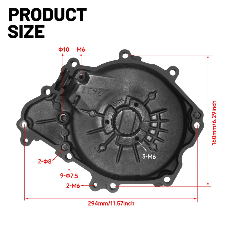 Left Engine Crankcase Stator Cover Aluminum for Yamaha YZF R6 2003-2005 R6S