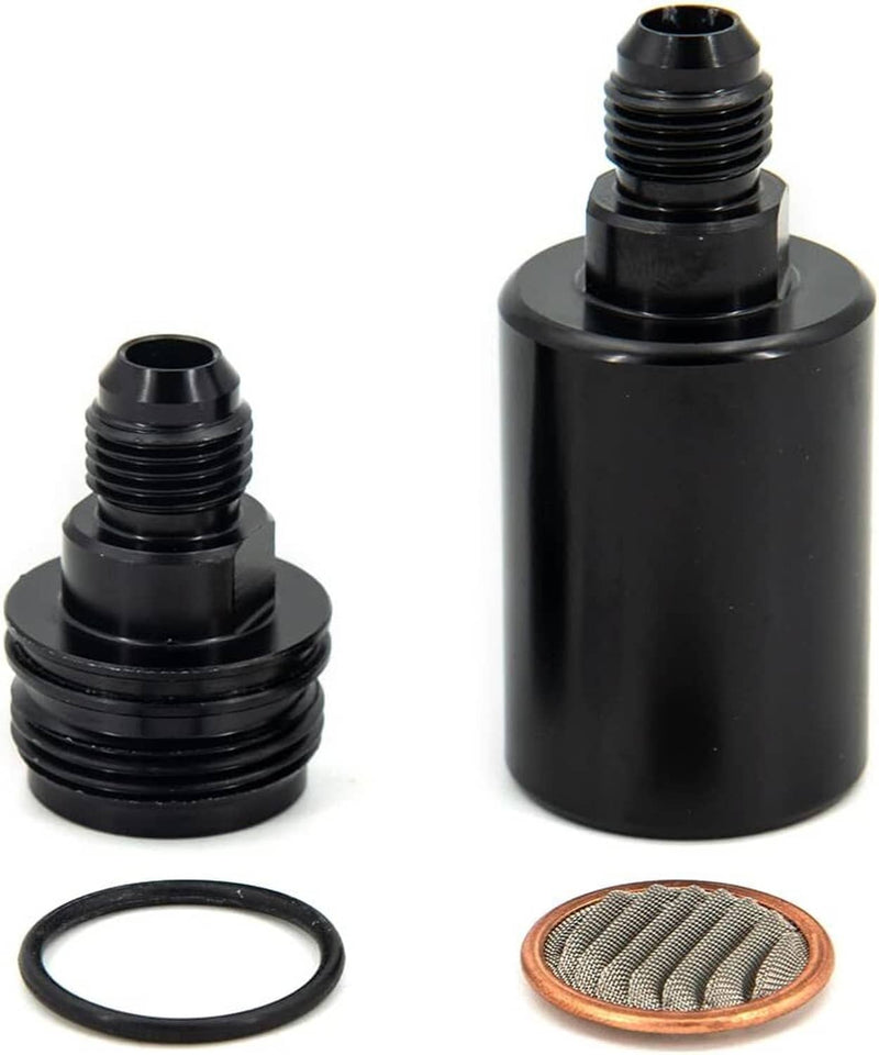Universal -6AN Inline Fuel Filter High Flow 100 Micron Cleanable AN6 6AN