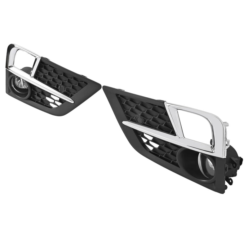 DURAFORCE Front Bumper Fog Lamp Bezel Chrome Trim for Honda Odyssey 2018-2020 Set