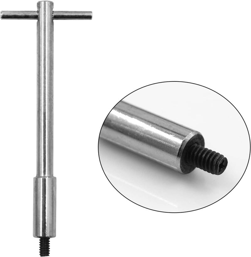 Chrome T-Bar 4-1/4" Tall Valve Cover Bolts Hold Down Kit for Chevy SBC 283-350