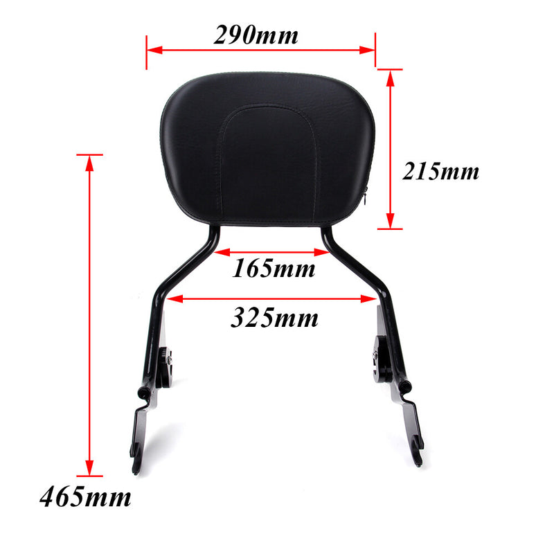 Backrest Sissy Bar & Luggage Rack for Harley Touring Electra Glide 2009-2024