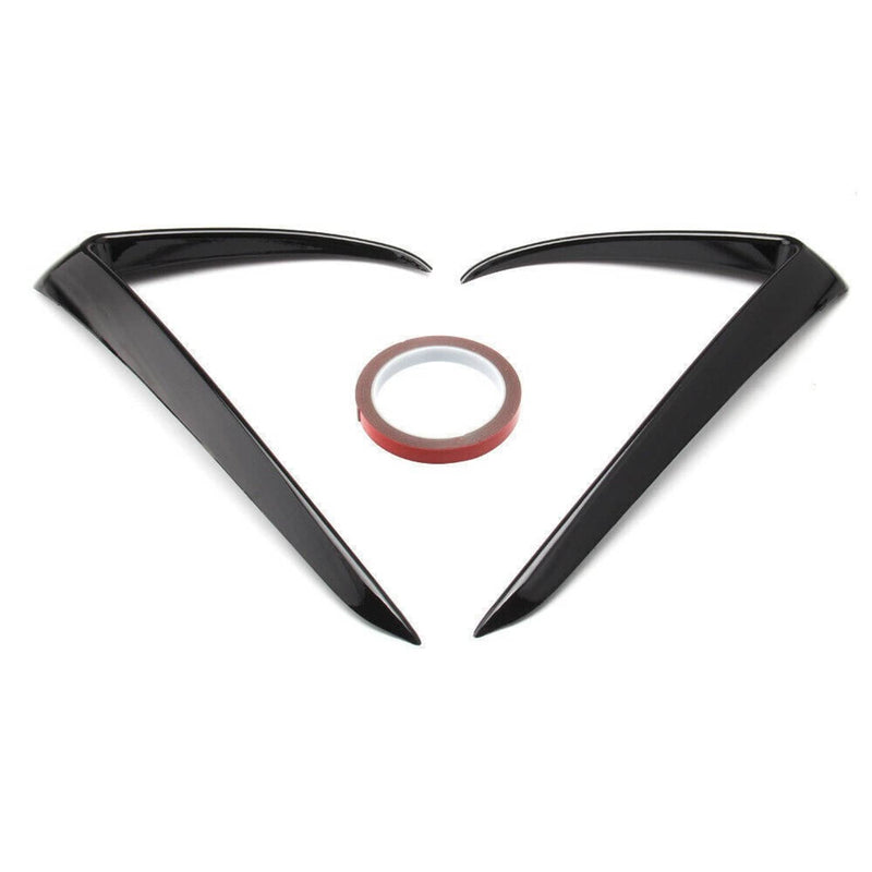 Gloss Black Front Fog Light Eyebrow Cover Trim for Tesla Model 3 2017-2023 U8