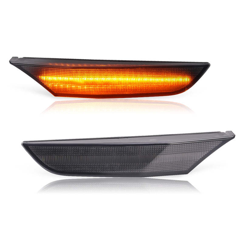 LED Side Marker Lights Left Right Smoke for Infiniti G35 Sedan 2001-2006 2PCS
