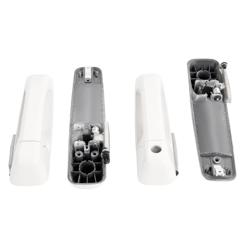 Outside Door Handle White for Dodge Ram 1500 2009-2024 2500 2011-2025 4 Pcs