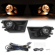 DURAFORCE Front Bumper Fog Lights Driving Lamps And Bezels for Ford Mustang 2010-2012 Left